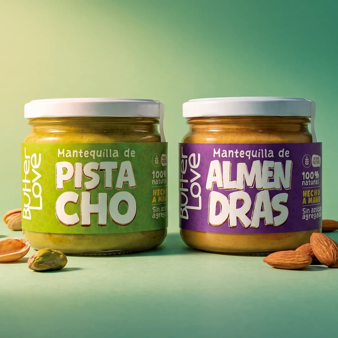 Dúo Pistacho + Almendras Butter Love 2 × 230g